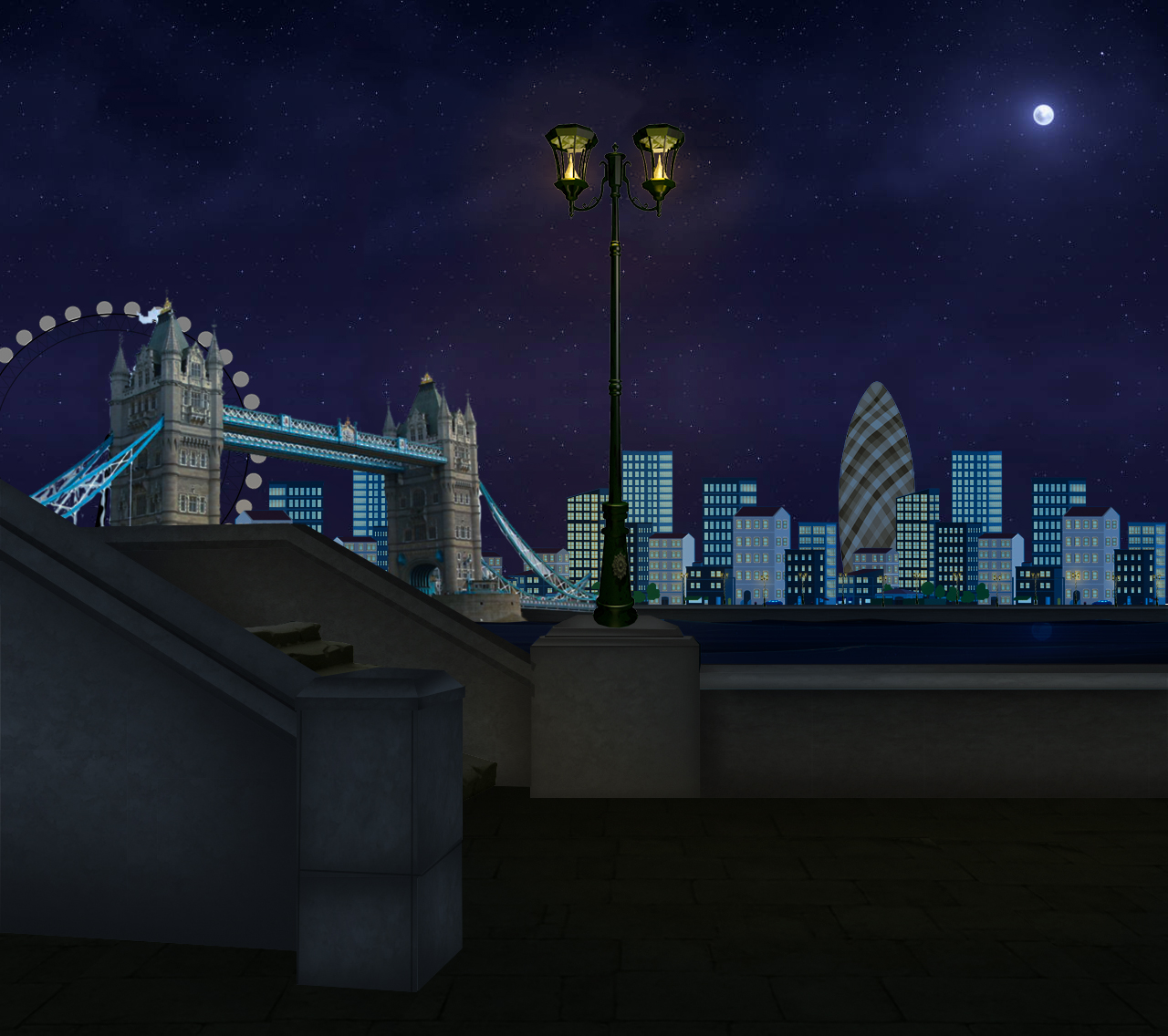 EXT. LONDON TOWER BRIDGE – NIGHT