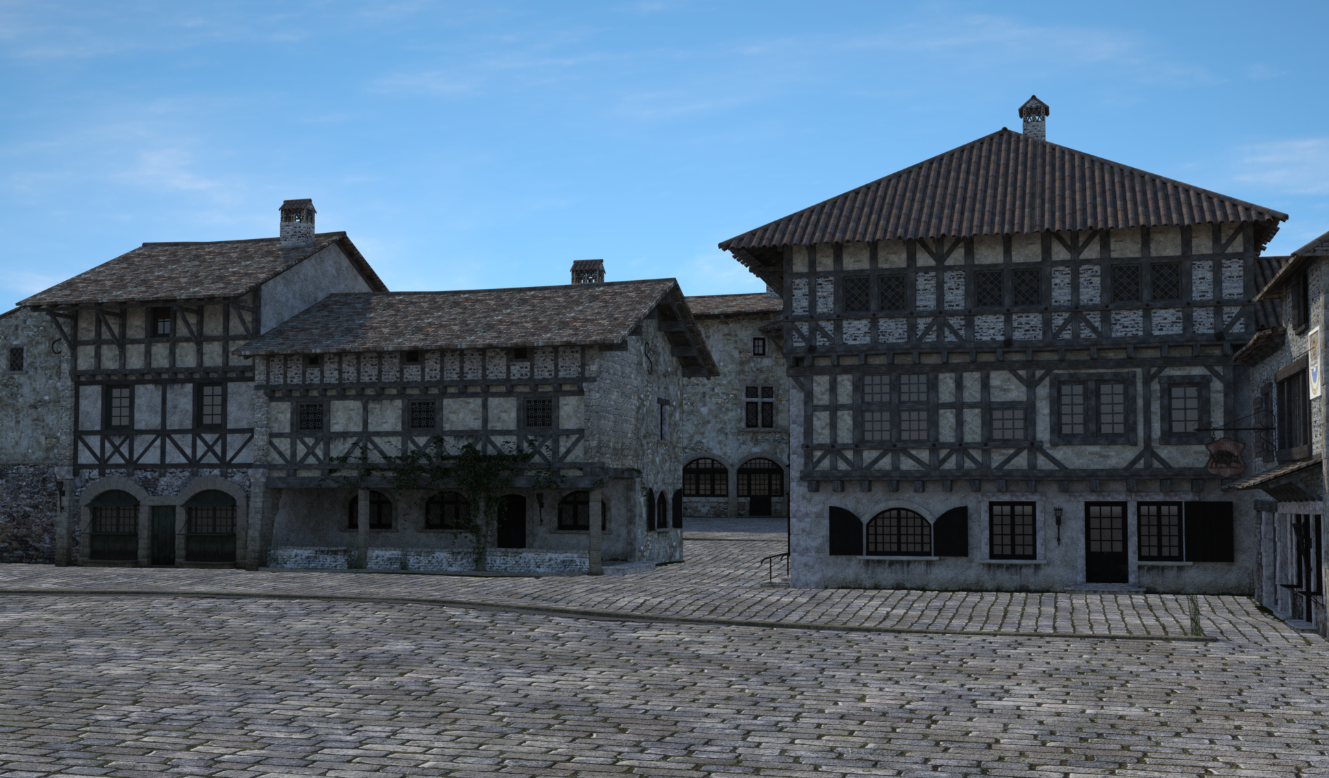 EXT. MEDIEVAL VILLAGE 2 – DAY