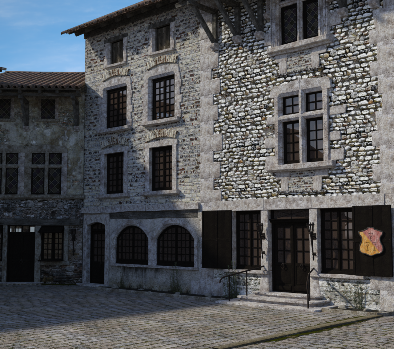 EXT. MEDIEVAL VILLAGE 3 – DAY
