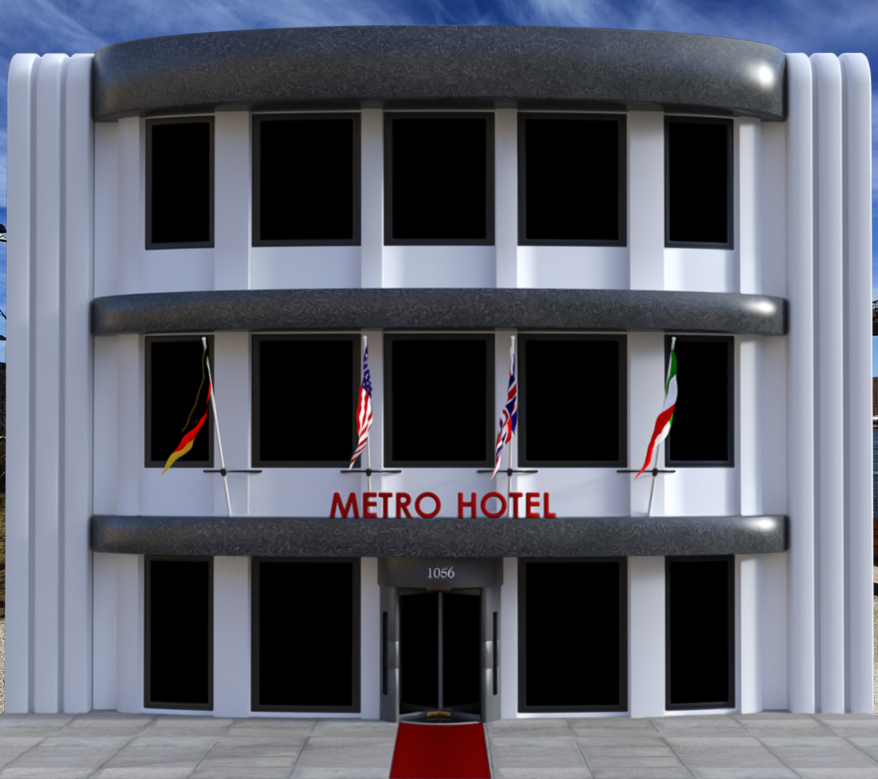EXT. METRO HOTEL – DAY