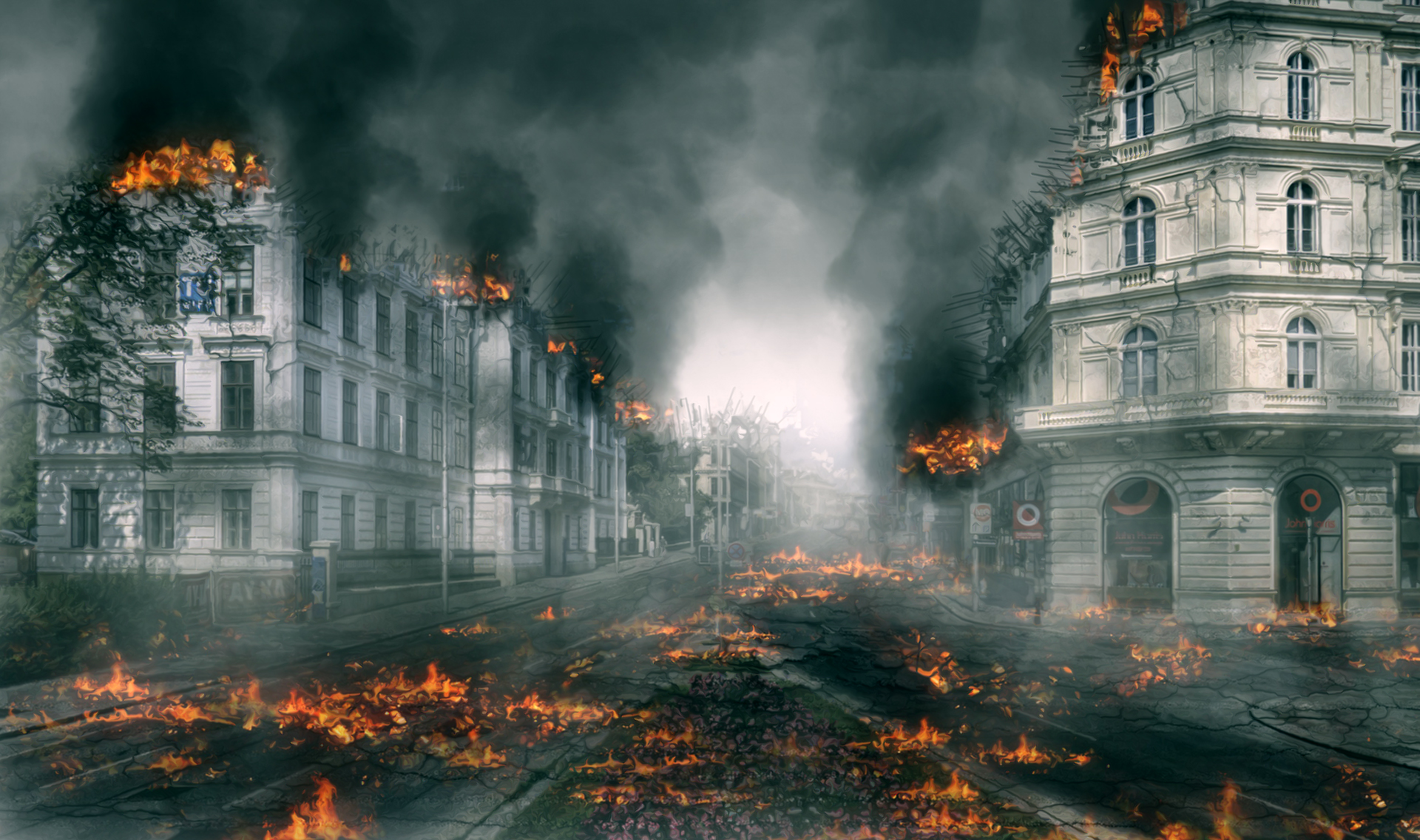 EXT. POST APOCALYPTIC STREET – DAY