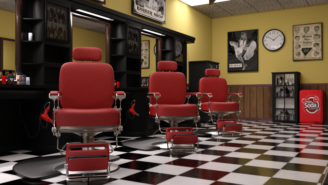 INT. BARBER SHOP 1 – DAY
