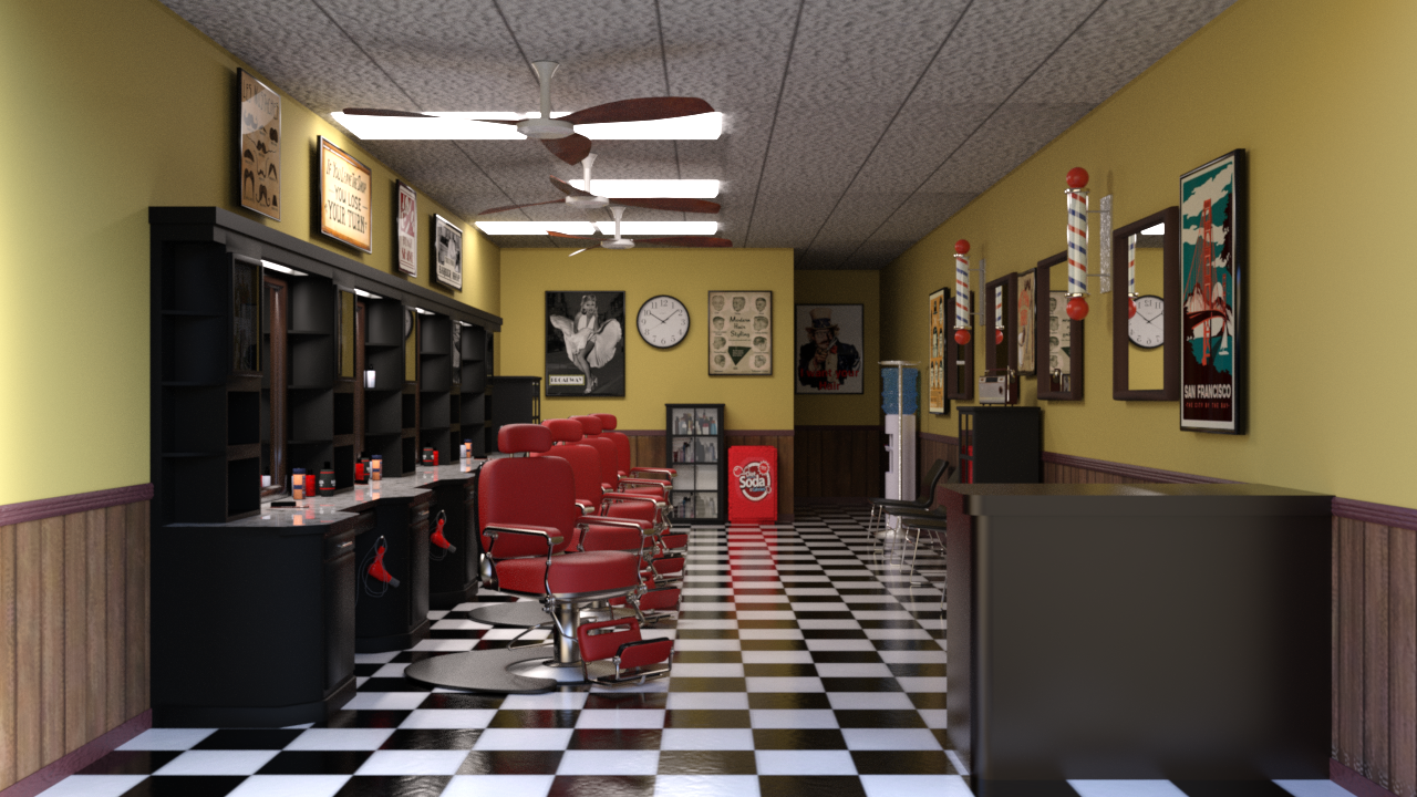 INT. BARBER SHOP 2 – DAY