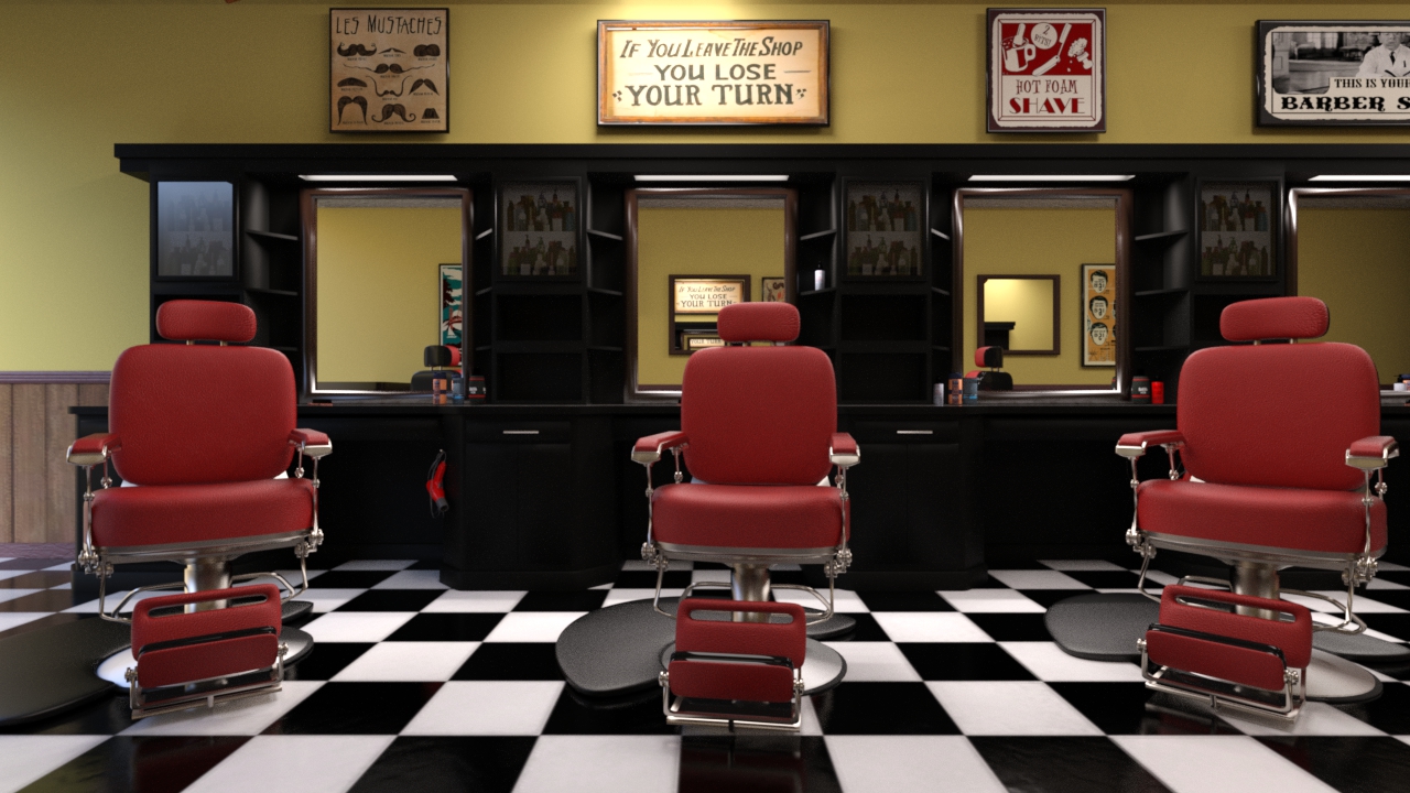 INT. BARBER SHOP 3 – DAY