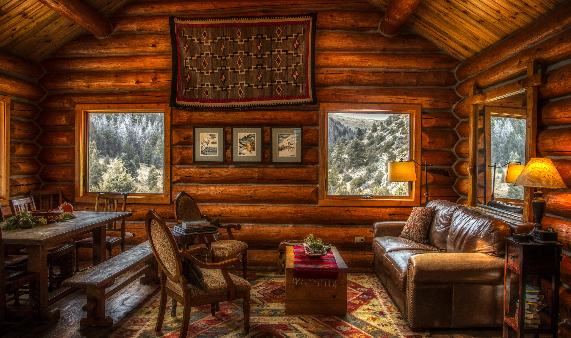 INT. COSY CABIN – DAY