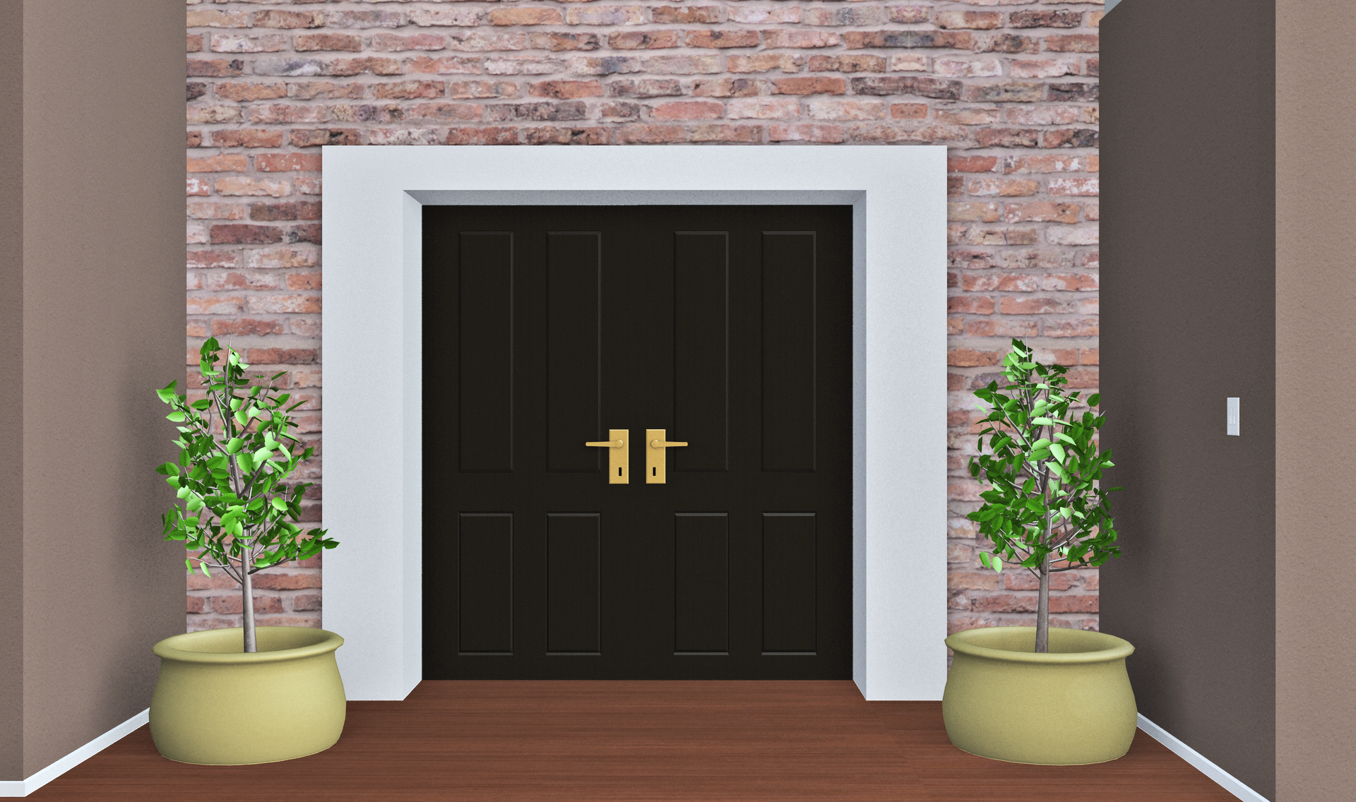 INT. MODERN HOME ENTRANCE 1 – DAY