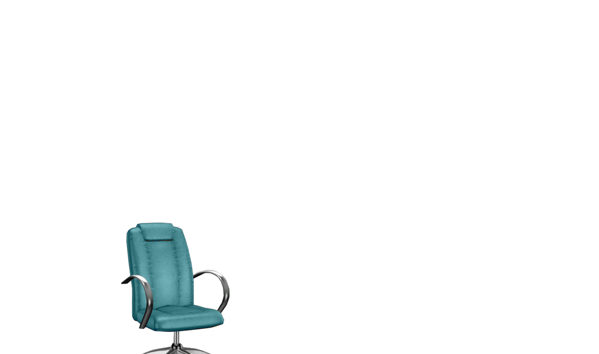 TURQUOISE COMPUTER CHAIR